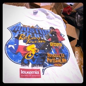 🌼SHIRT HOUSTON POLICE RELAY TEAM 15th Leukemia RD